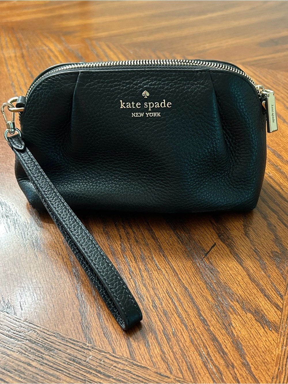 kate spade Dumpling Convertible Crossbody Bag - Black Pebbled Leather - Picture 7 of 11